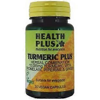 Health Plus Turmeric Plus 30 Vegicaps - 3 Pack
