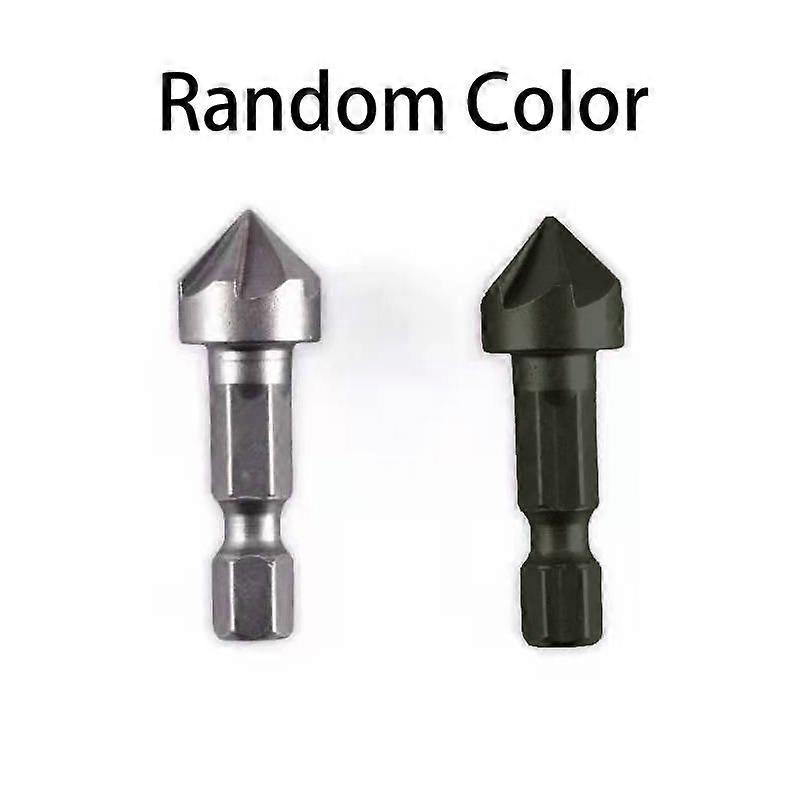 6 Flute Countersink Drill Bit - Chamfer Point Angle Cutting Tool, Carbon Steel, Professional Hardware Tool, 1PC For Metal Wood Plastic Beveling Tools