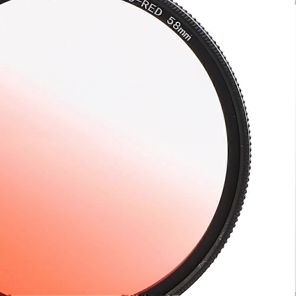 58mm Ultrathin Gradient Red Filter for SLR Mirrorless Lens
