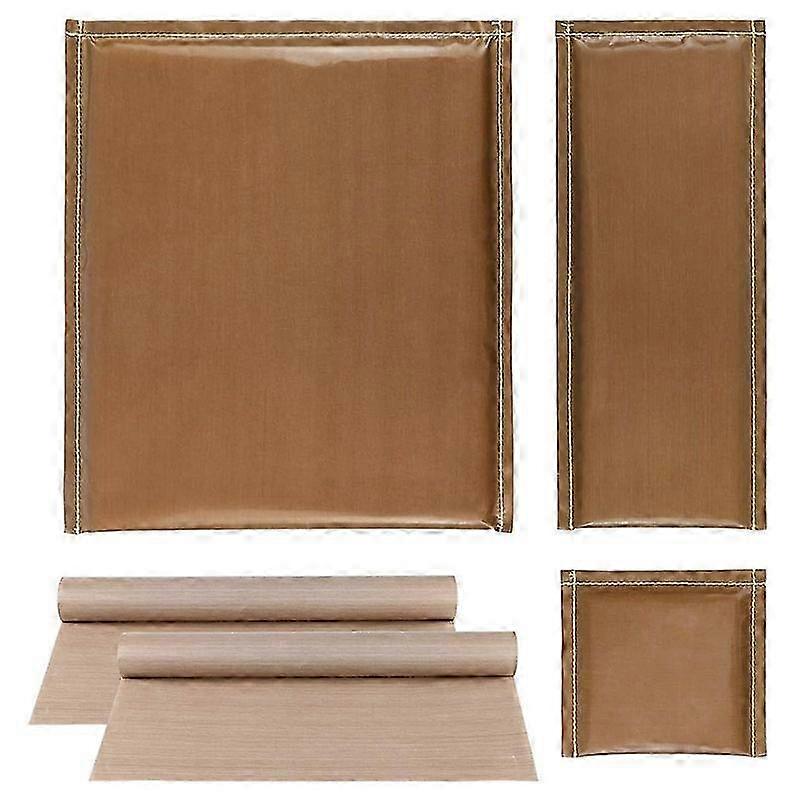 5Pcs/Set 3 Sizes Heat Pressing Transfer Pillow PTFE Heat Pad with 2PCS PTFE Heat Press Sheet for Heat Press Digital