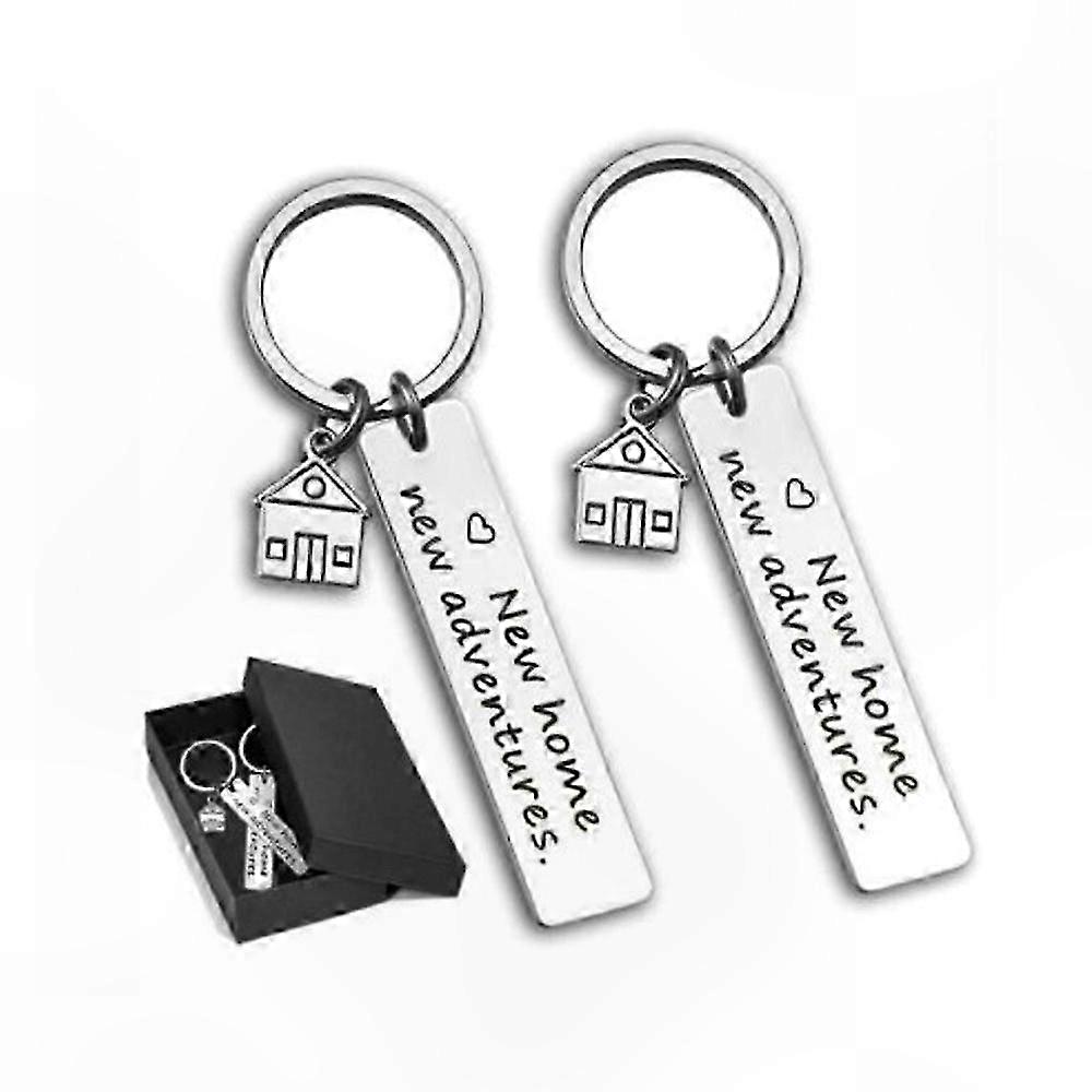 New Home Keychain Set with 2 Unique Designs for Everyday Adventures