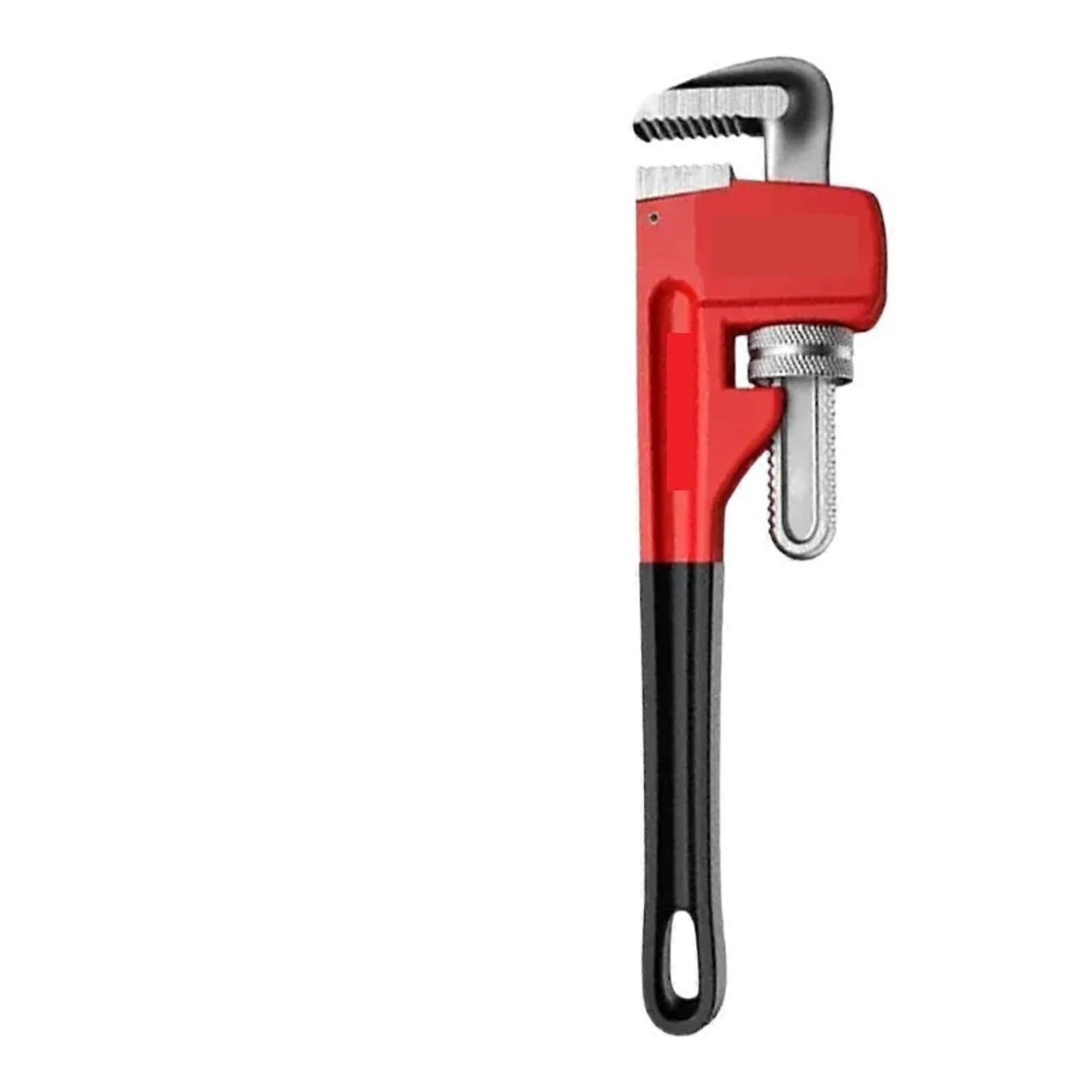 Pipe Wrench 8Inch DualUse Universal Pliers For Water Pipes, Multifunction Household Tool, Red
