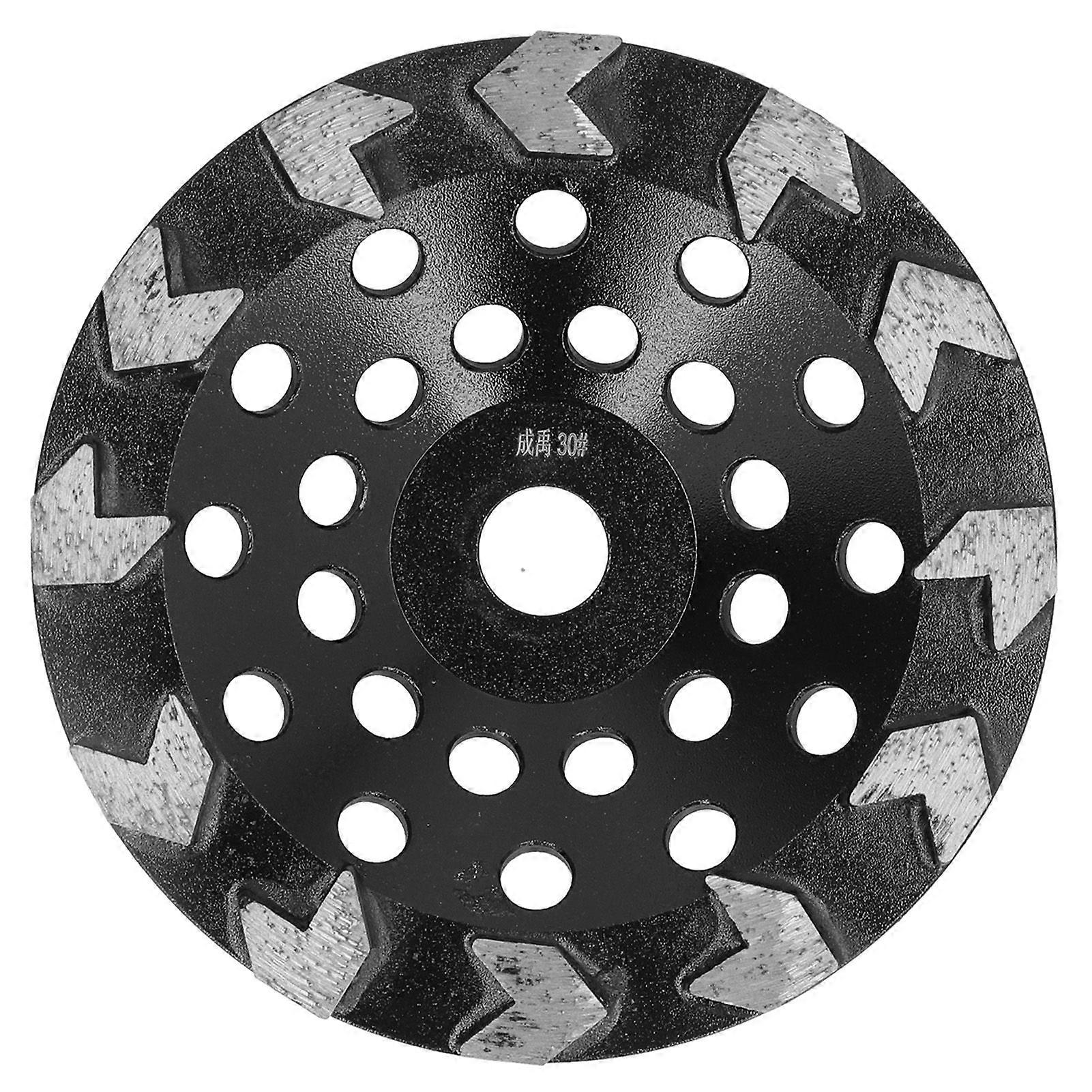 Diamond Grinding Wheel Cup 10 Teeth Black 180mm for Sanding Concrete Stone Cement
