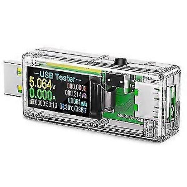 USB 3.0 Tester, IPS Color Screen Digital Multimeter Voltage and Current Monitor, DC 5.1A/30V/150W Meter Tester
