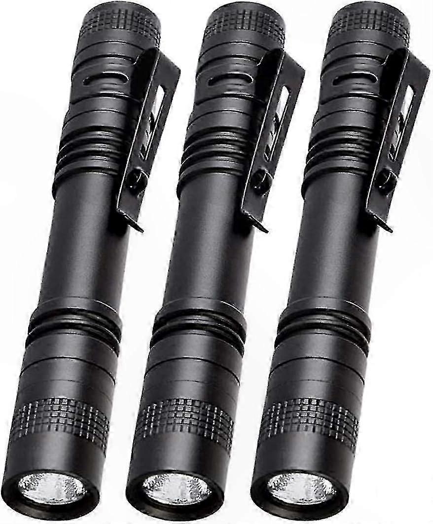 Mini Tactical Torch with Metal Clip, 100 Lumens Portable Penlight for Emergency Use, Compact Pocket Flashlight for Everyday Carry