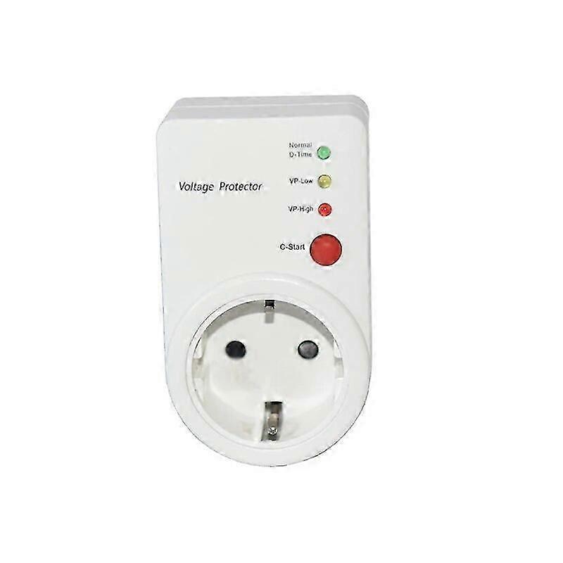 AC 220V 3500W SVC Electronic Voltage Regulator 2 Round Pin Voltage Current and Under Voltage Protective Device Protector Relay