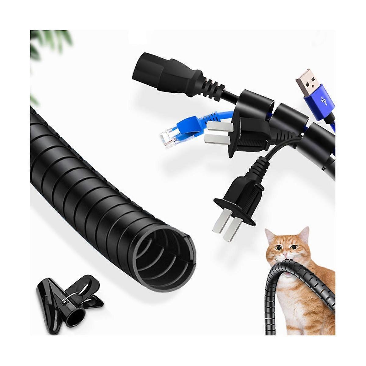 Flexible Spiral Cord Organizer Storage Line Protector Management Cable Reel Desktop Tidy Cable Acce