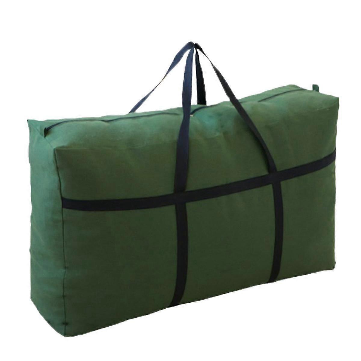 Canvas Storage Bags Duffle Bags Organizer Bags for Space Saving Moving Storage ArmyGreen