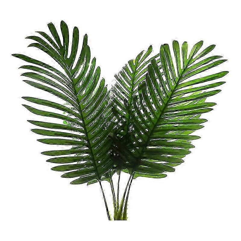 5 Pack Artificial Palm Tree Leaves - Imitation Turtle Leaf for Tropical Decor