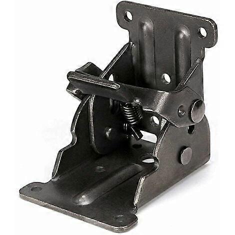 Pcs 90 Self-locking Folding Hinge, Folding Bracket, Locking Extension Table Steel Sheet Folding Shelf Bracket for Work Table