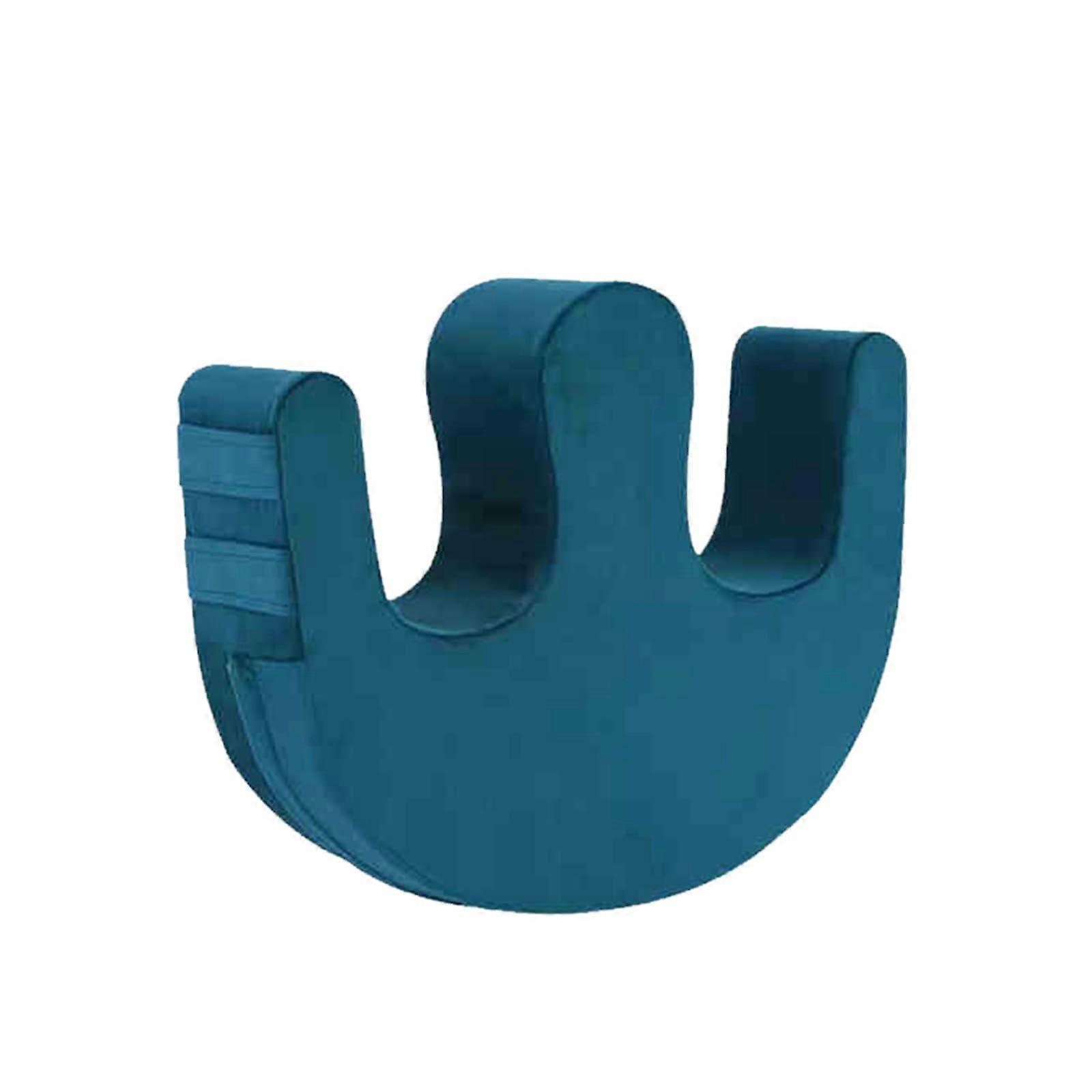 Elderly U Shape Turning Pillow High Resilience Foam Bed Turning Device With Handles Blue Anti-Decubitus Nursing For Bedridden Patients