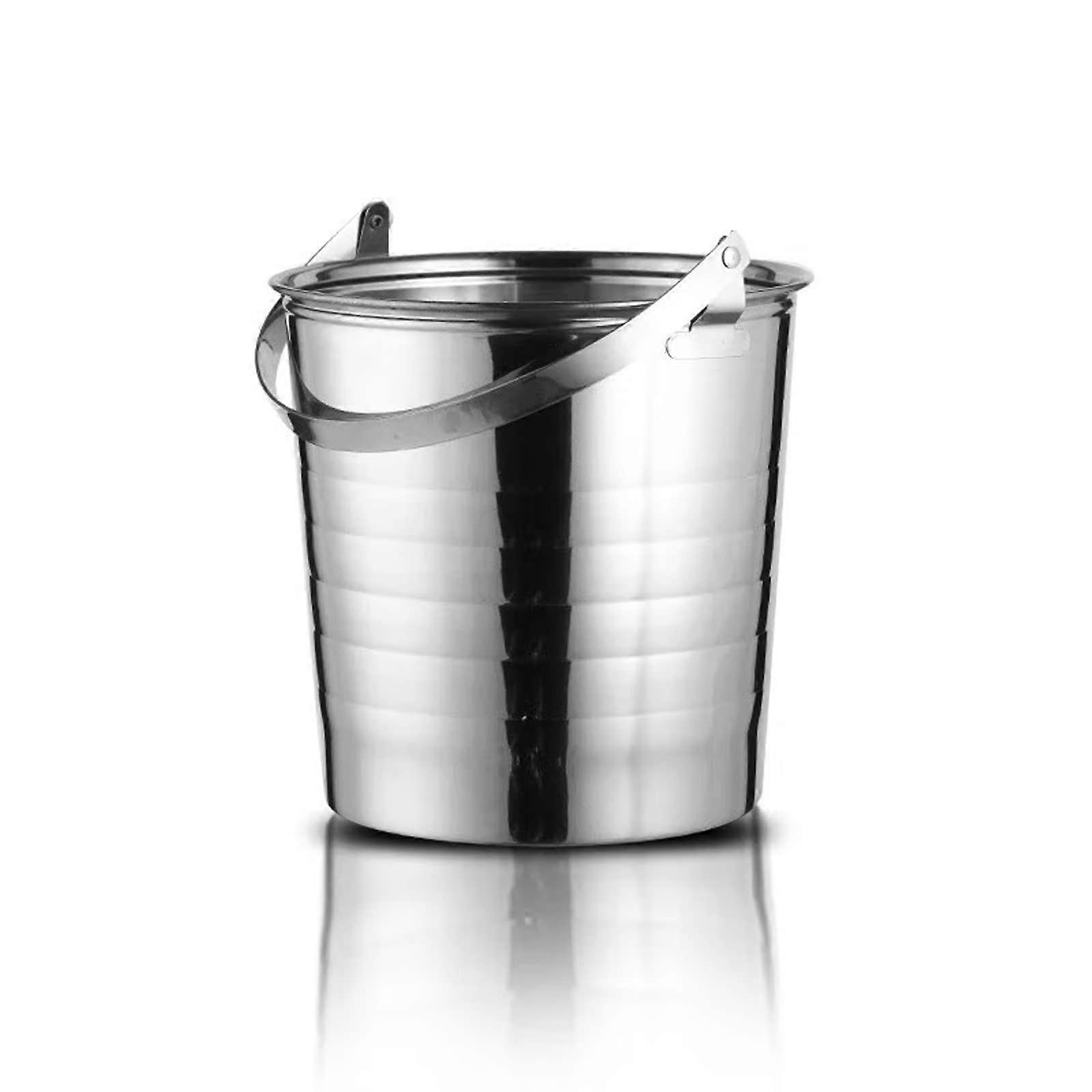 Ice Buckets Insulated Stainless Steel With Portable Handle Bar Ice Bucket Wine And Champagne Chilling