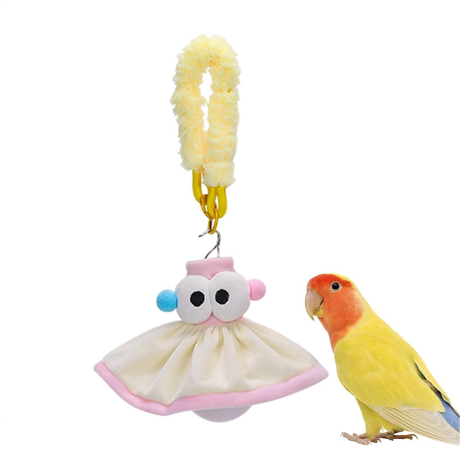 Bird Light for Cage, Plush Parrot-Shaped Bulb, 3 Lighting Modes, Pink, Ideal for Aquarium, Bookshelf, Vanity