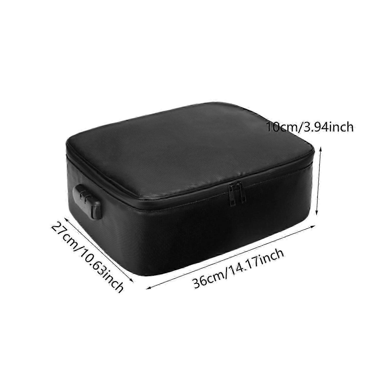 Fireproof Document Bag Waterproof Travel File Bag for Passports File Office