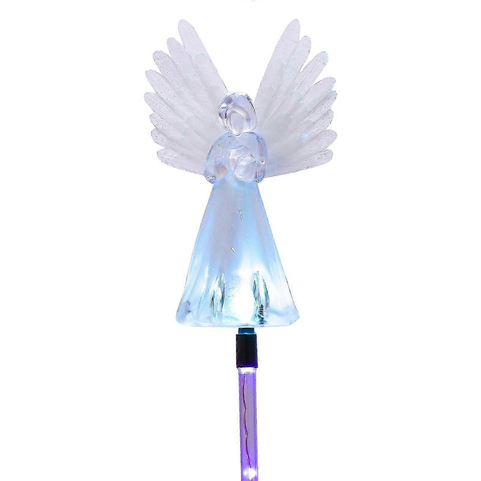 1pc Solar Angel Light LED Outdoor Light Waterproof Landscape Lights Garden Lamp
