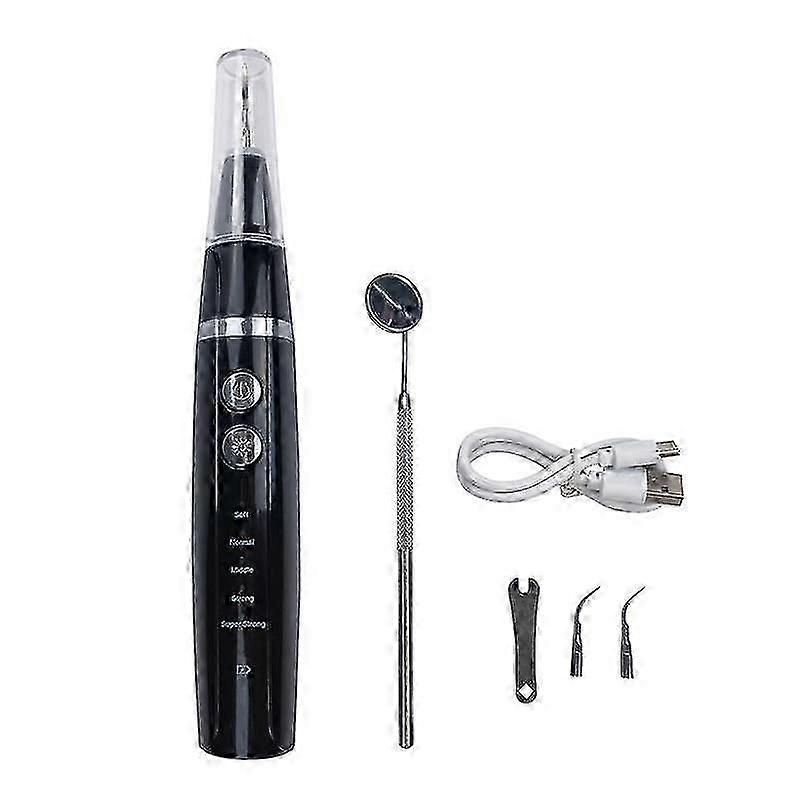 Dog Plaque Remover For Teethpet Ultrasonic Tooth Cleaner Toothbrushteeth Cleaning Kit -tartar Remover For Teeth Stains For Dogs (black)