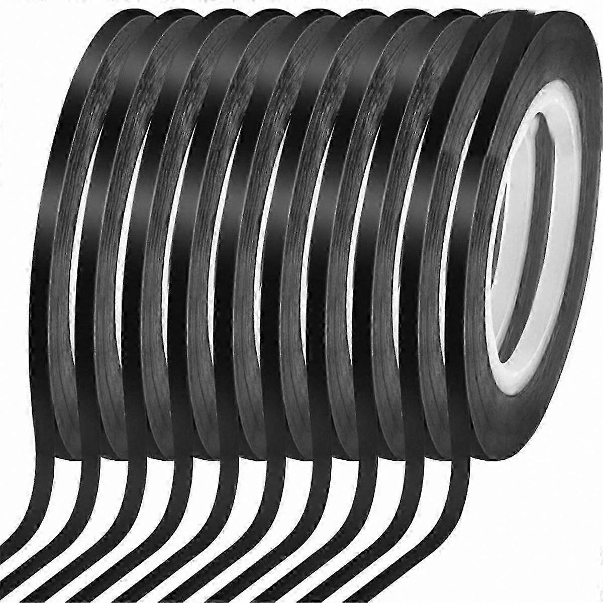 10 Rolls Thin Whiteboard Tape for Dry Erase Art and Pinstripe Lines