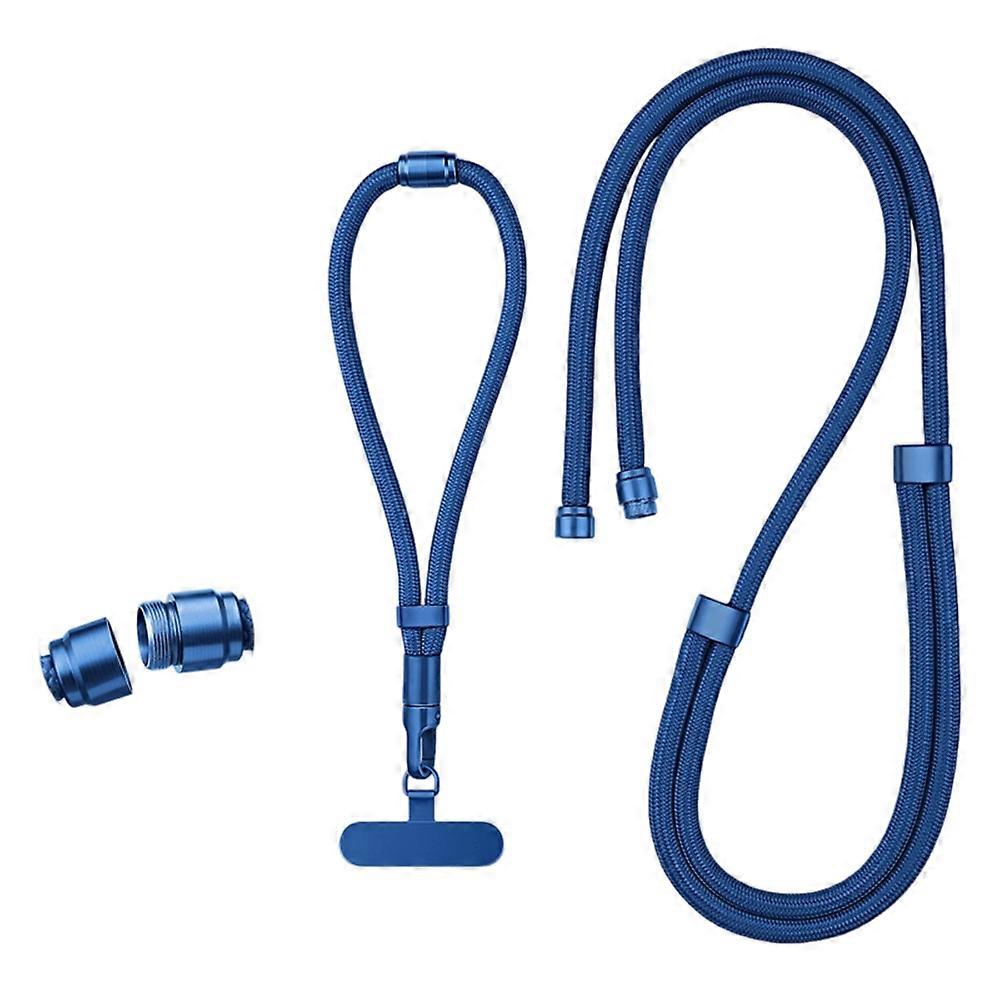 3 in 1 Phone Lanyard Threaded 150cm Adjustable Nylon Crossbody Strap Wrist Strap with Tether Tab