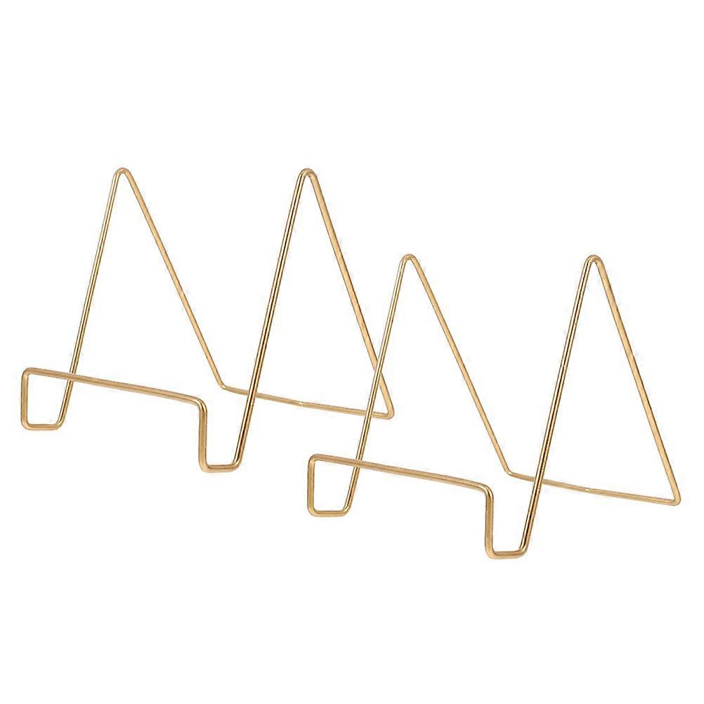 Multi Functional Gold Plate Holder for Display Metal Heavy Duty 8Pcs Easel