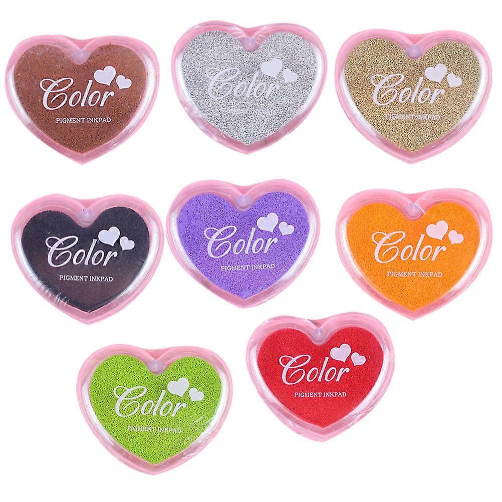 Ink Pads Household Stamp Pads for Multi-Function Finger Inkpads 16Pcs