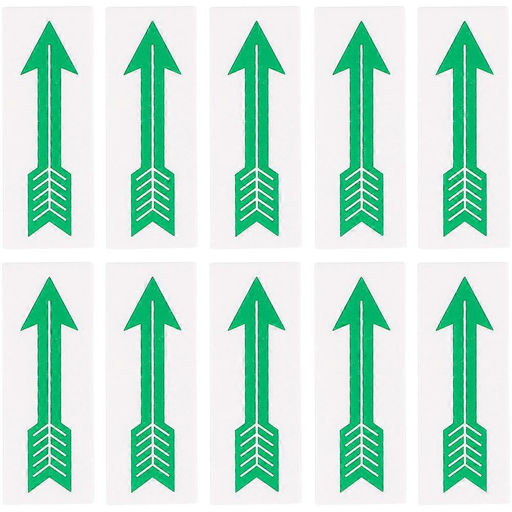 Arrow Decals Floor Marking Sticker for Road Instruction Indication 10Pcs