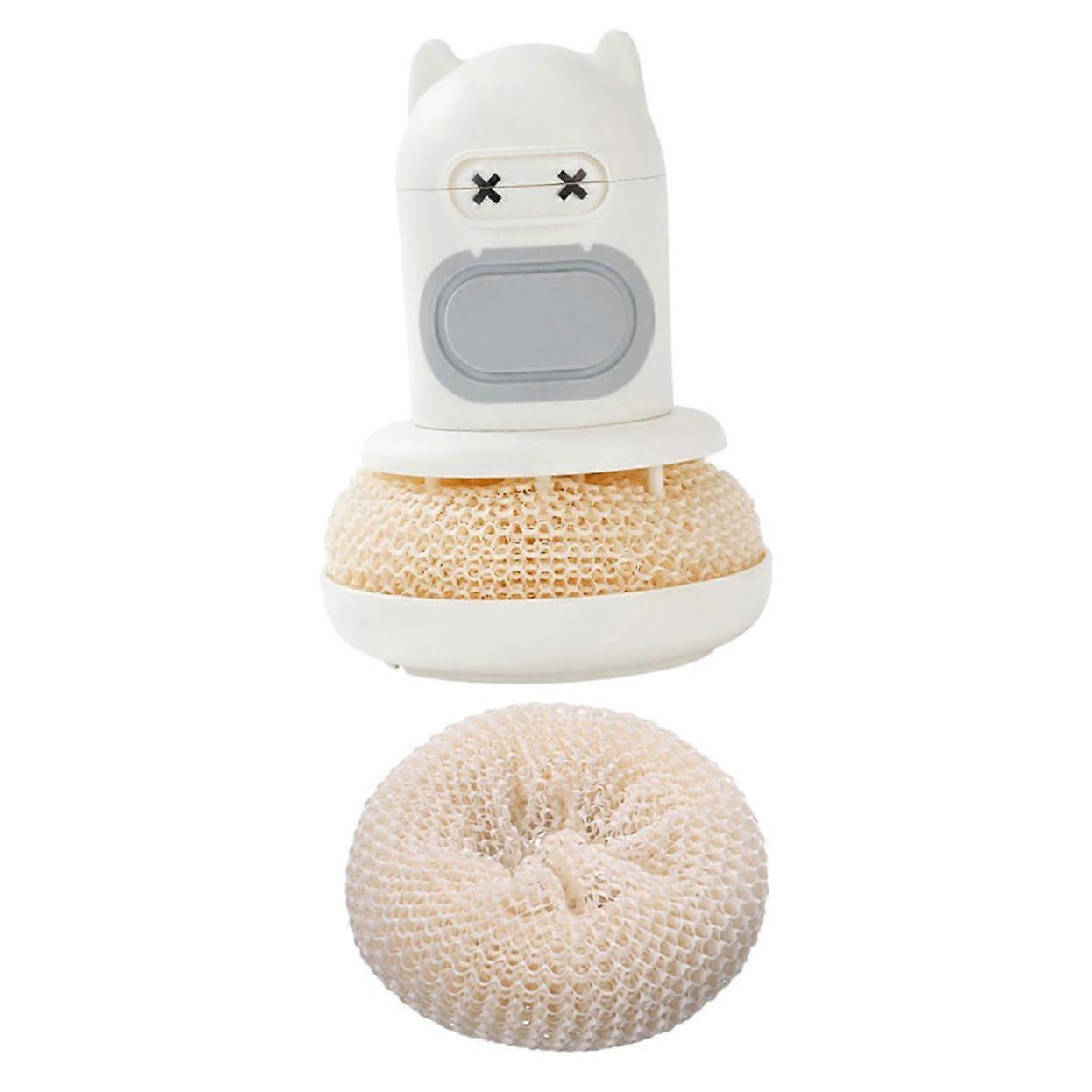 Flexible Material Pot Cleaning Brush Dish Scrubber For Plates And Pots Foaming Quick Cleaning Stubborn Stain Removal