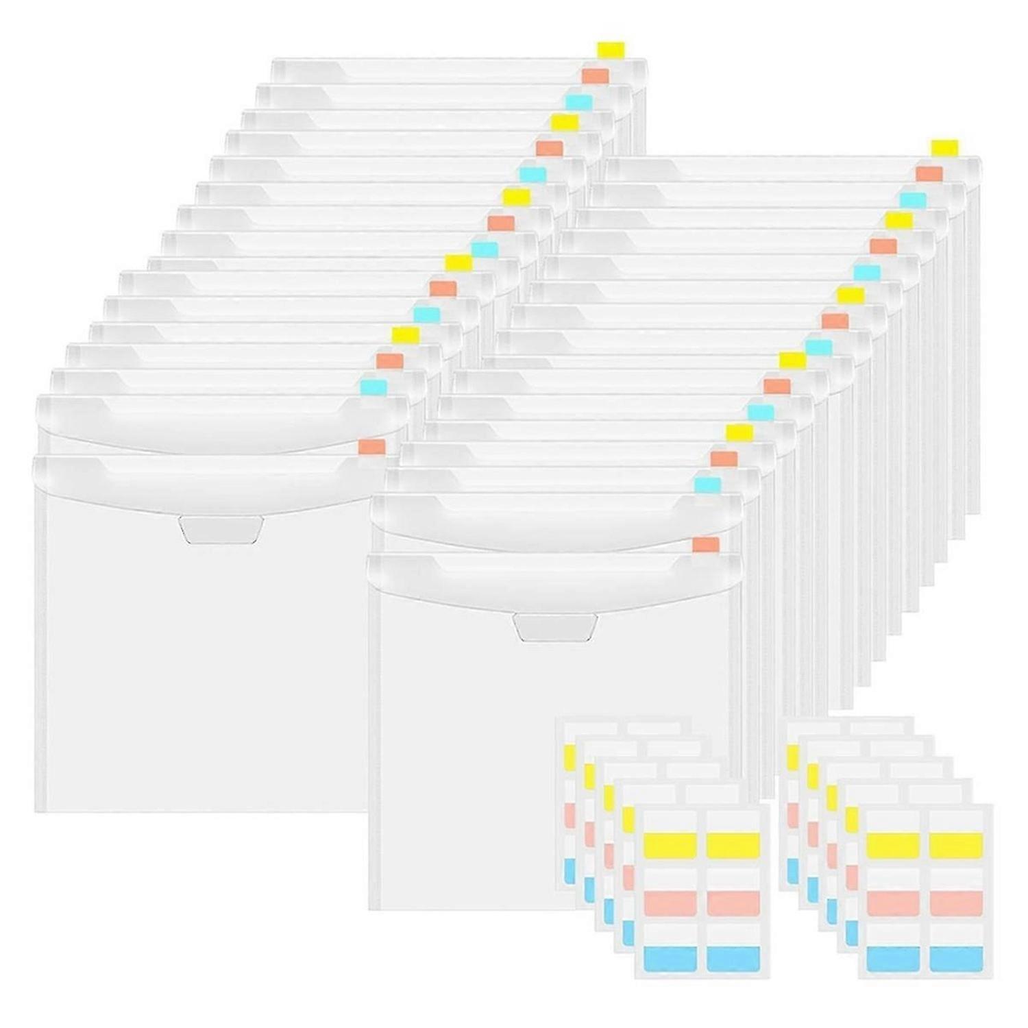 Transparent Scrapbook Organizer Envelopes Storage Pockets Sleeves