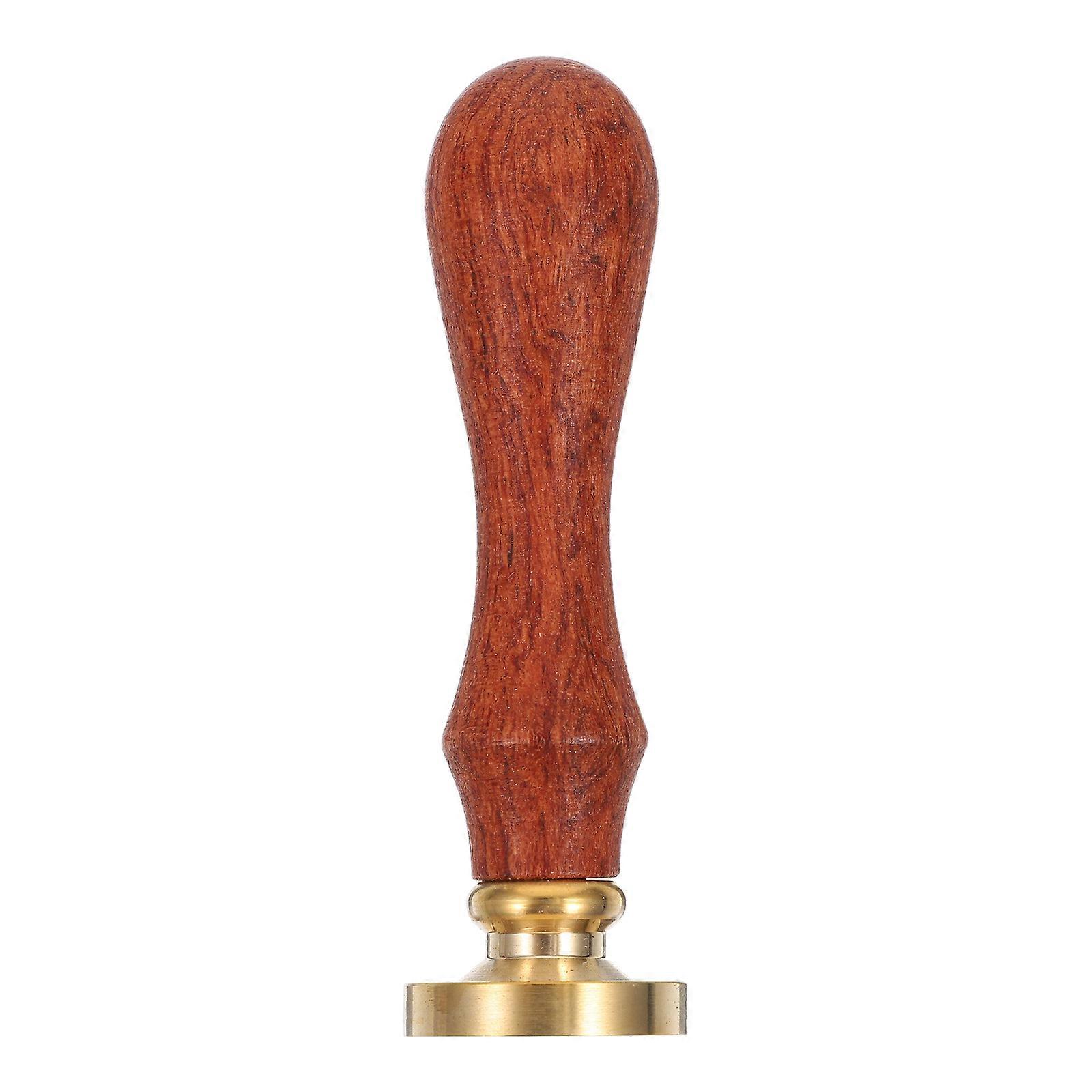 Retro Wax Seal Stamper Copper Head for Decor One Piece Wood Handle