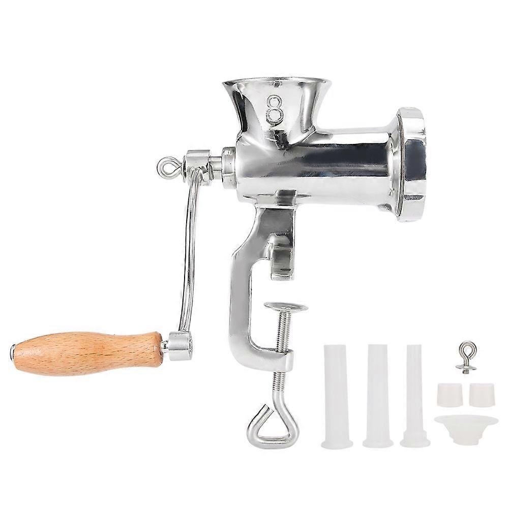 Stainless Steel Hand Cranking Manual Meat Grinder Mincer Grinding Machine for Spices Meat