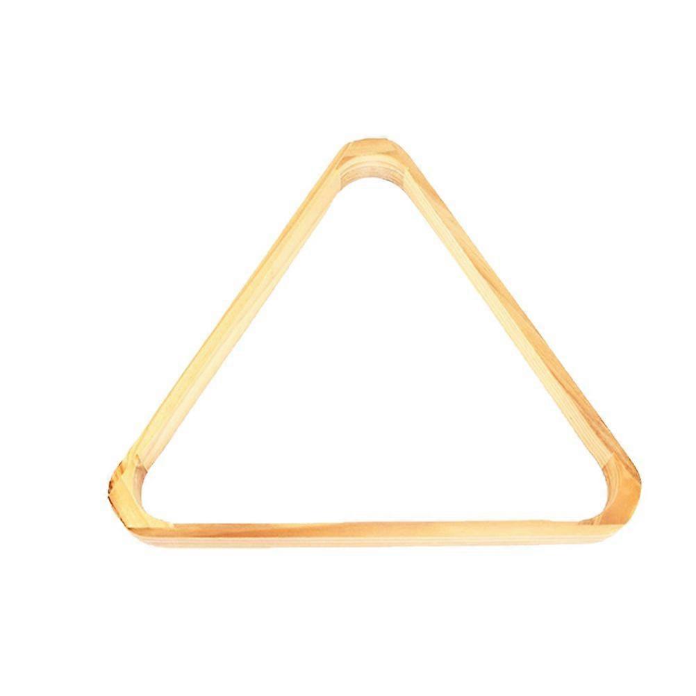 Solid Color Wooden Triangle Snooker Pool Billiards Tripod Ball Rack Holder Triangle Ball Frame Pool Table Accessories for Standard Balls Game Supplies
