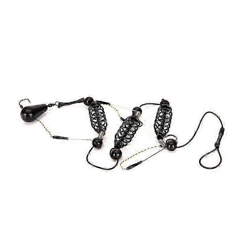 Fixed-point Bait Nest Feeder Large Giants Fishing Set Long Shot Spring Electroplating