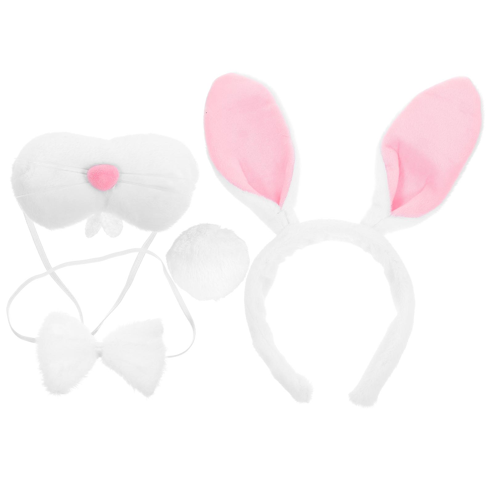 Bunny Costume Accessories for Easter Cosplay Prop 2Sets White