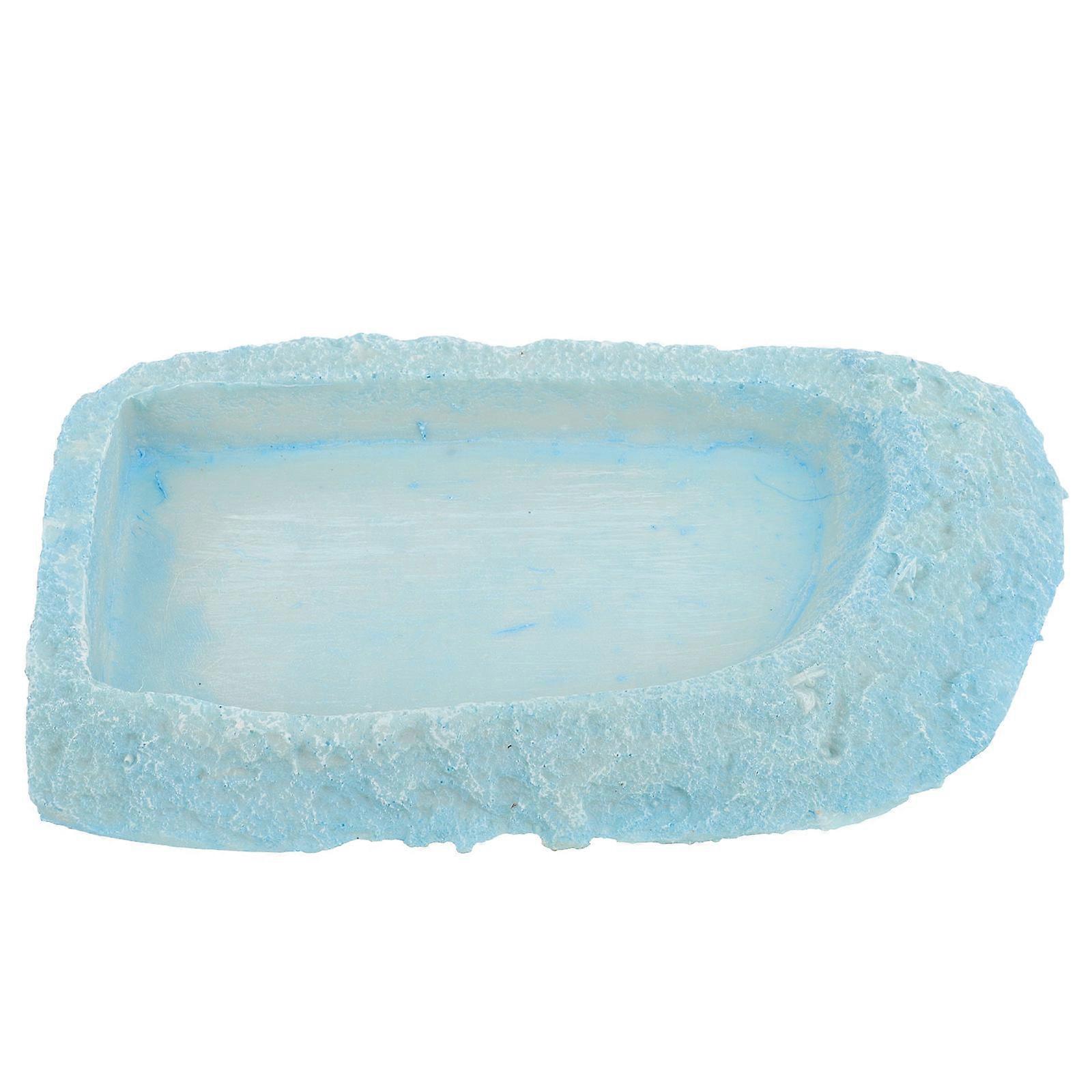 Reptile Food Bowl Resin Feeding Dish for Feeding 2Pcs Durable and Smooth