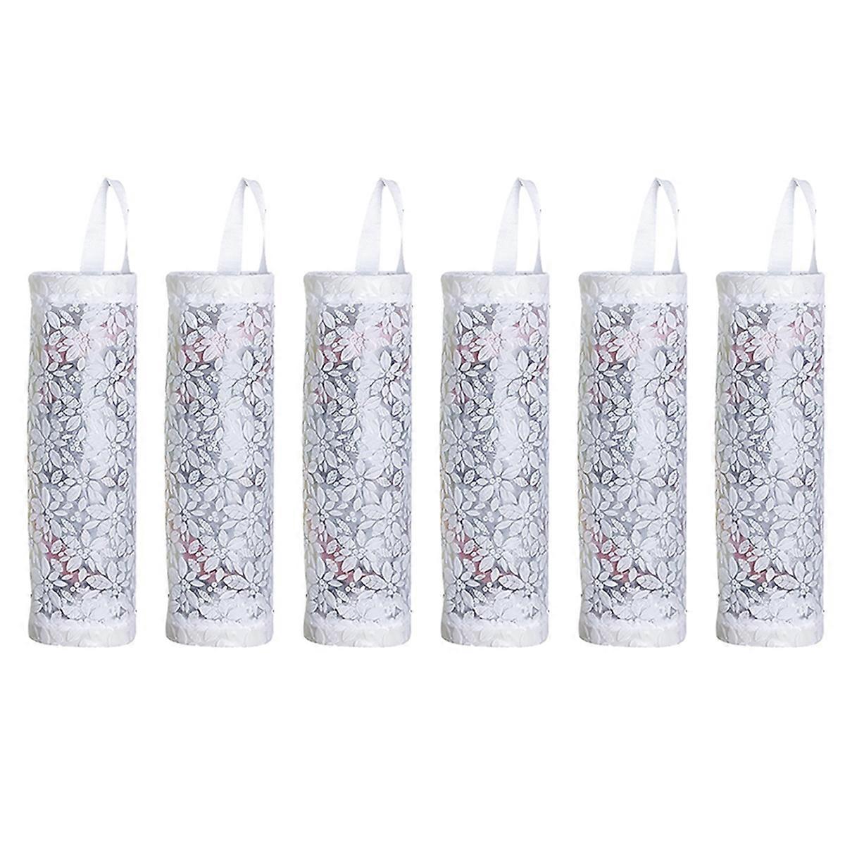 Plastic Bag Storage Rack, Kitchen Grocery Garbage Bag White