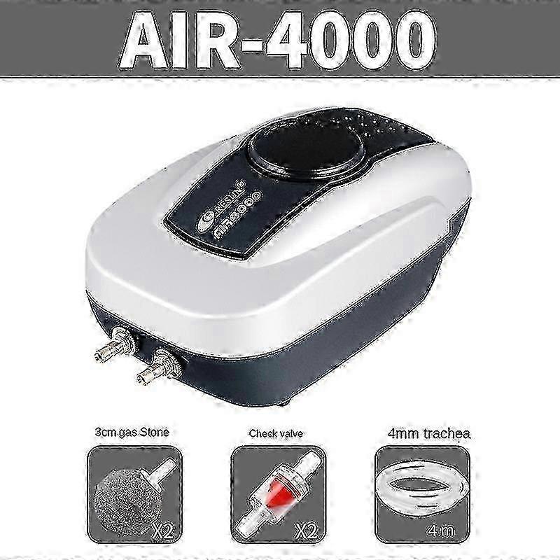 鯉のための池のエアポンプエアレーターキットは、ダブルアウトレットエアラインチューブとエアストーンを備えた1000ガロンまでの池の池です