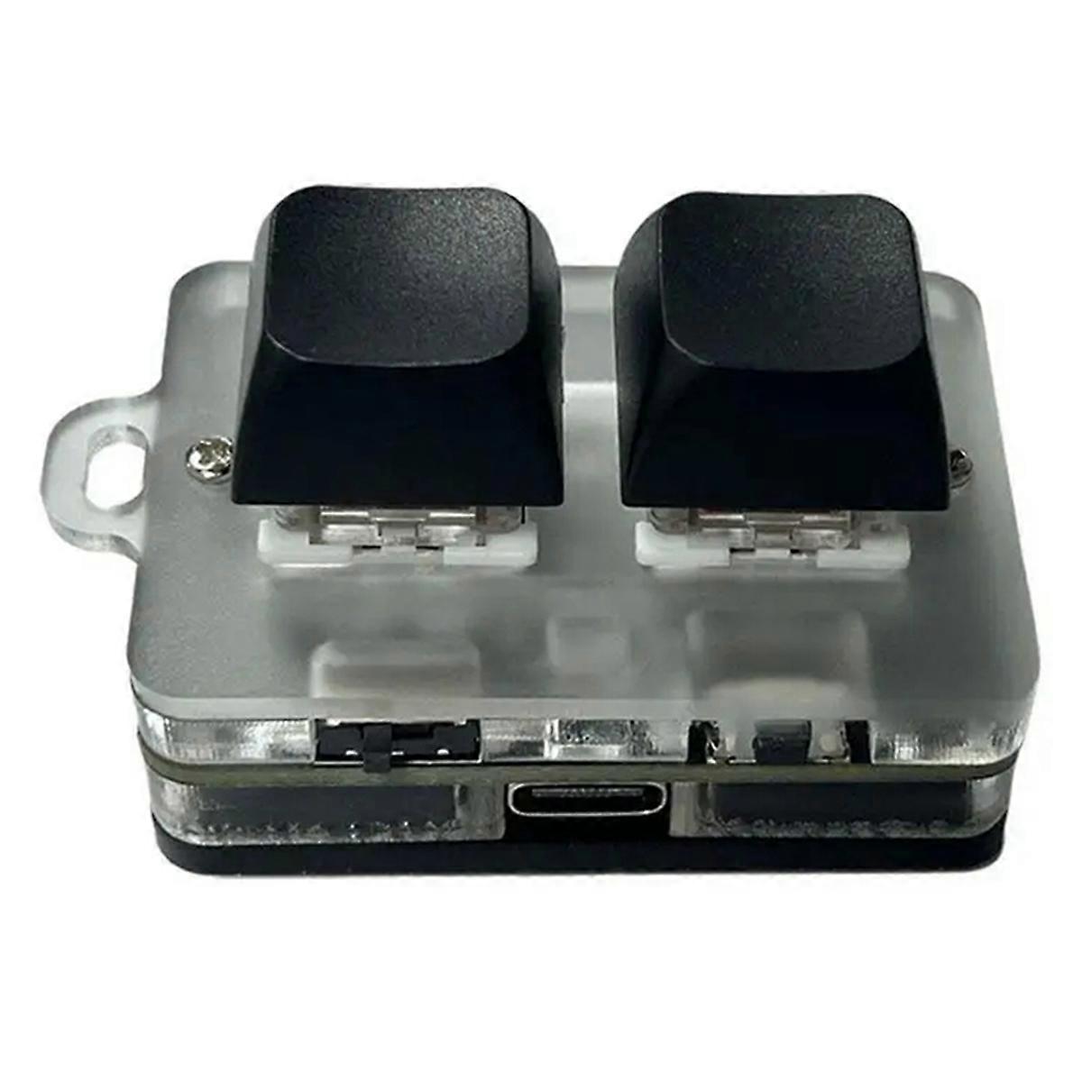  2 Keys 2.4G Mini Bluetooth Keyboard with RGB Light Hot-Swappable Copy Paste Wireless Macropad Ga