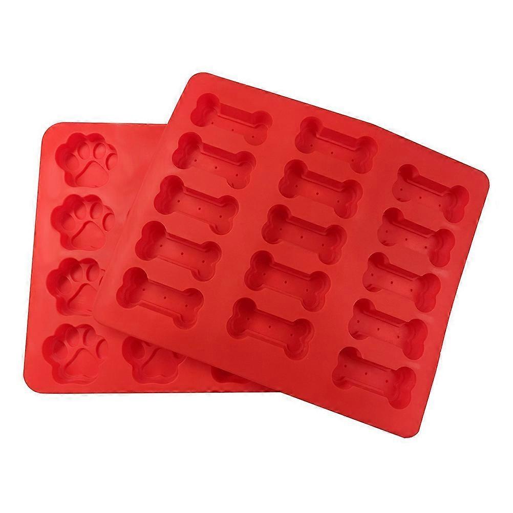 Dog Bone Cake Mold Silicone for Cake Baking 2Pcs Non Stick Flexible Set