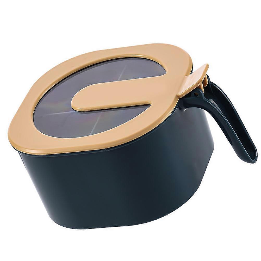 Kitchen Salt Container Seasoning Spice Box for Storage Use 2Pcs Blue