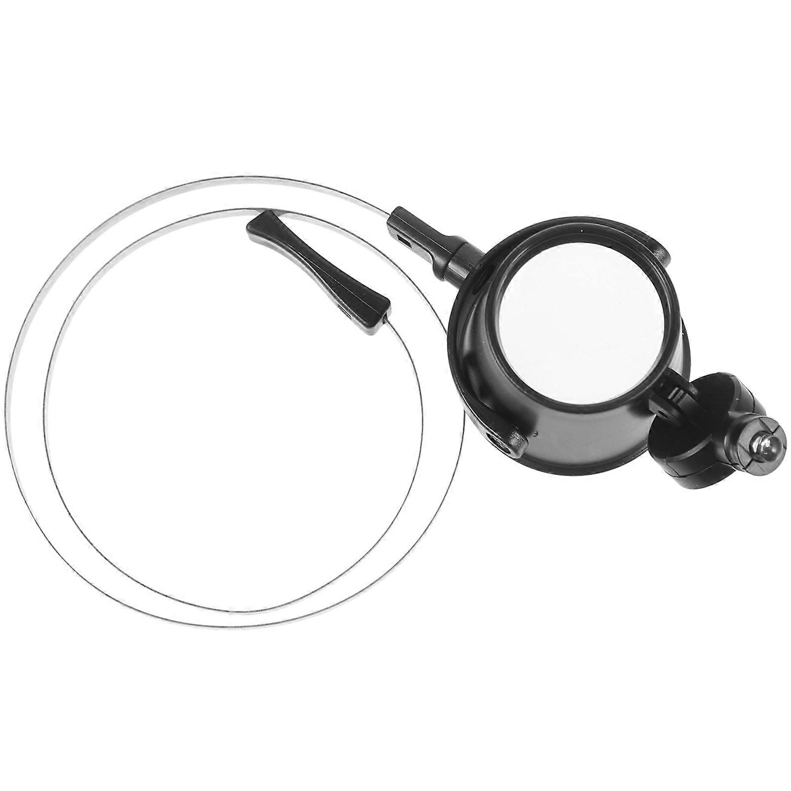 5Pcs Head-Mounted Magnifying Glass with LED Light for Watch Repair Use