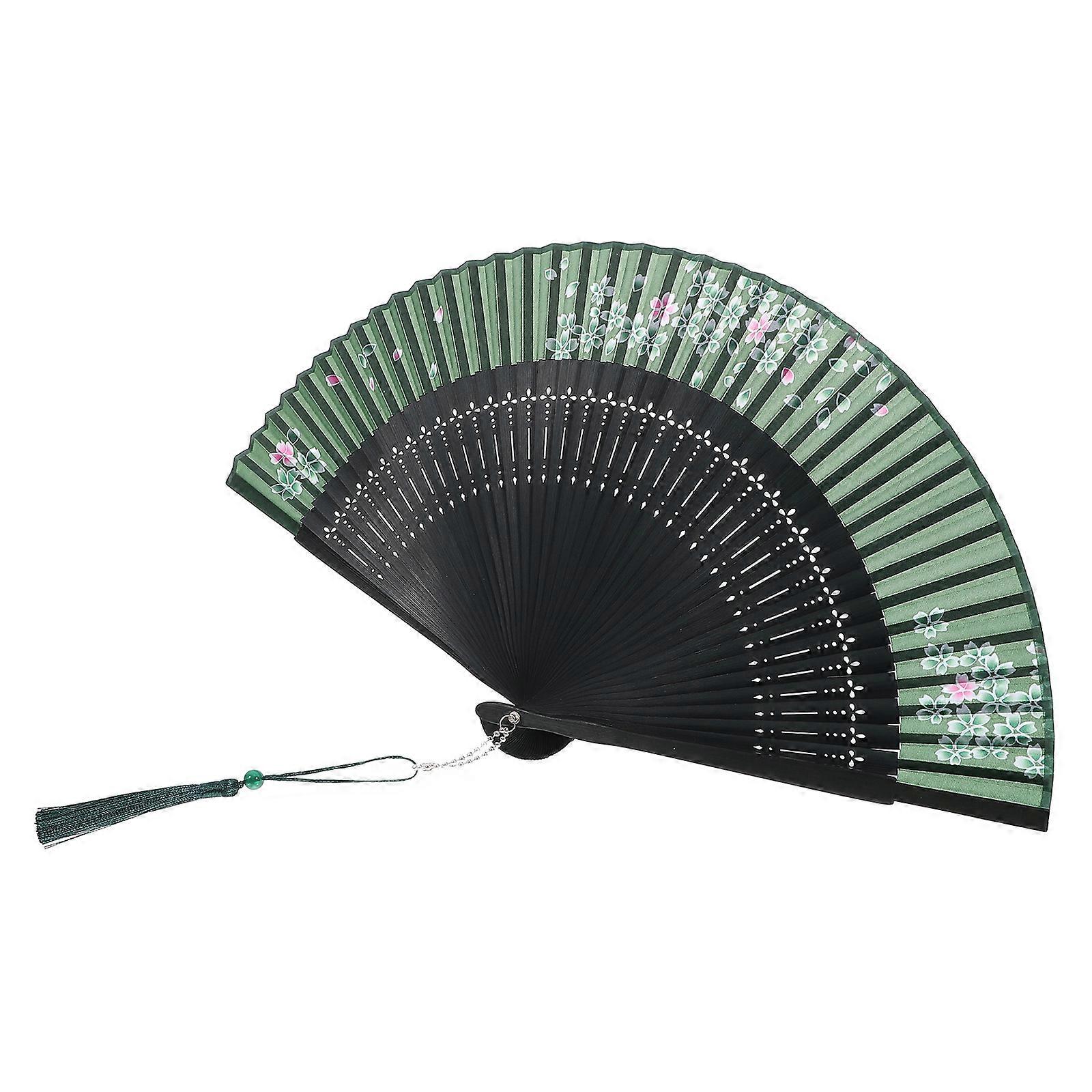 Folding Hand Fan Elegant Design Multi Functional Suitable For Dance And Performance 1Set