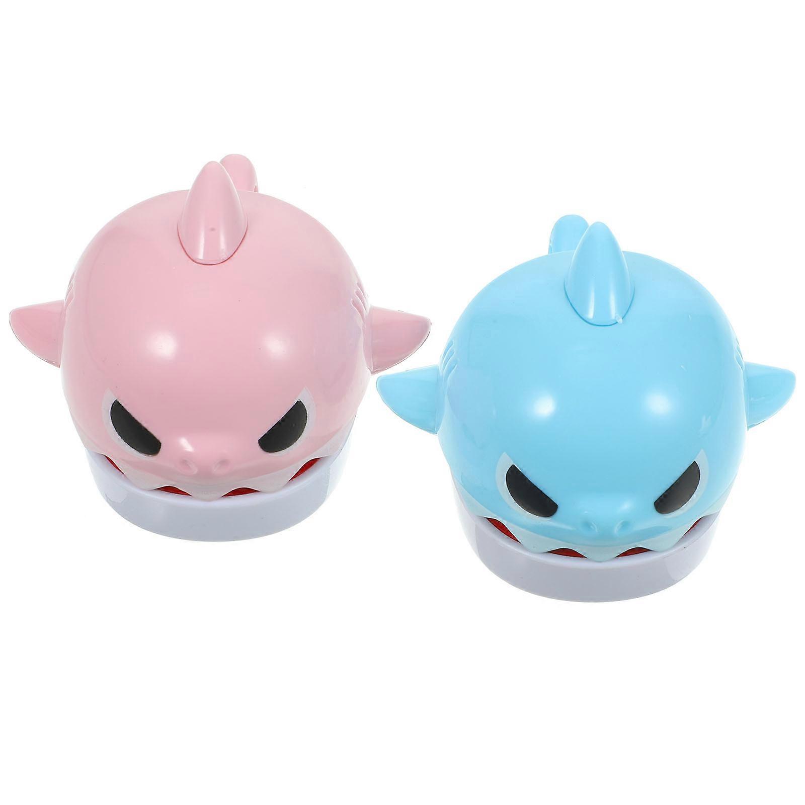Creative Finger Pressing Game Accessory Shark Shape Keychain For Children And Family Indoor Entertainment 6Pcs
