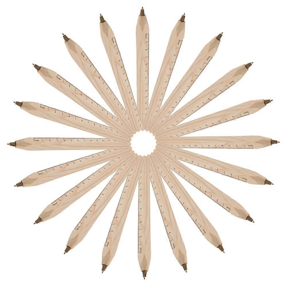 100 Pcs Professional Carpenter Writing Ballpoint Pens Ideal For Woodworking And Construction Purposes Featuring Ruler Function And Degradable Material