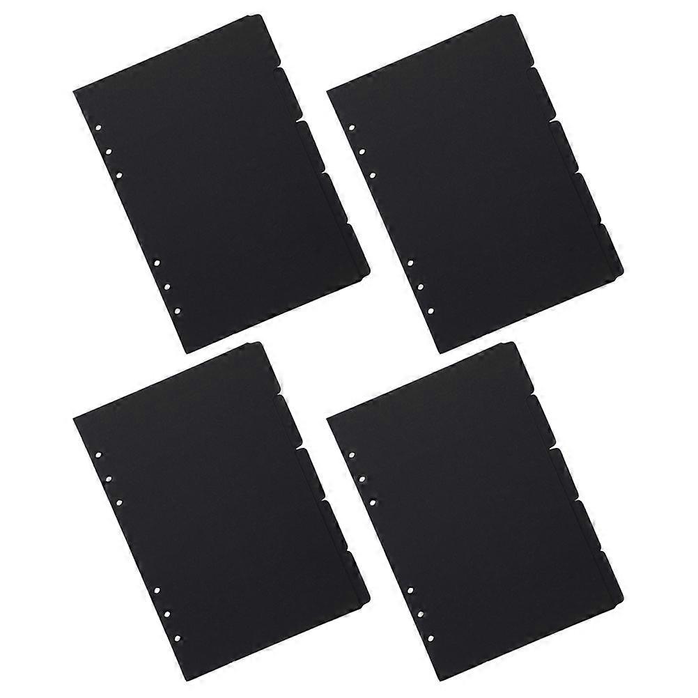 Paper Notebook Dividers Black Binder Tabs for Notebook 100Pcs Use