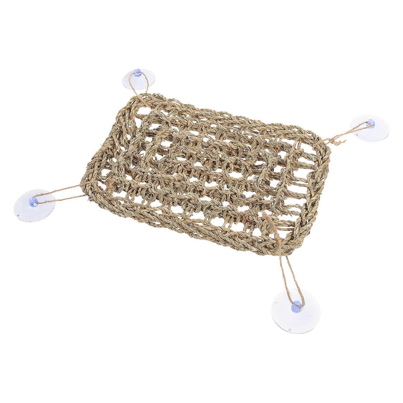 4Pcs Hammock for Reptile Pets with Light Brown Sleeping Beds