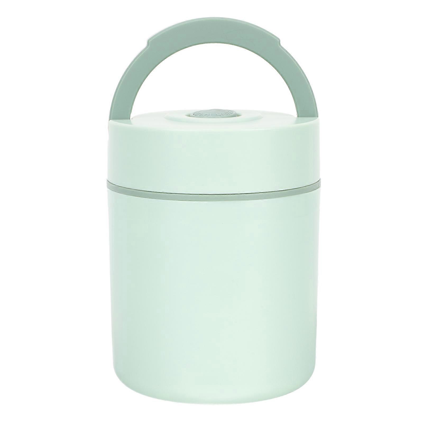 Insulated Soup Cup Portable Breakfast Cup with Lid 2Pcs Green