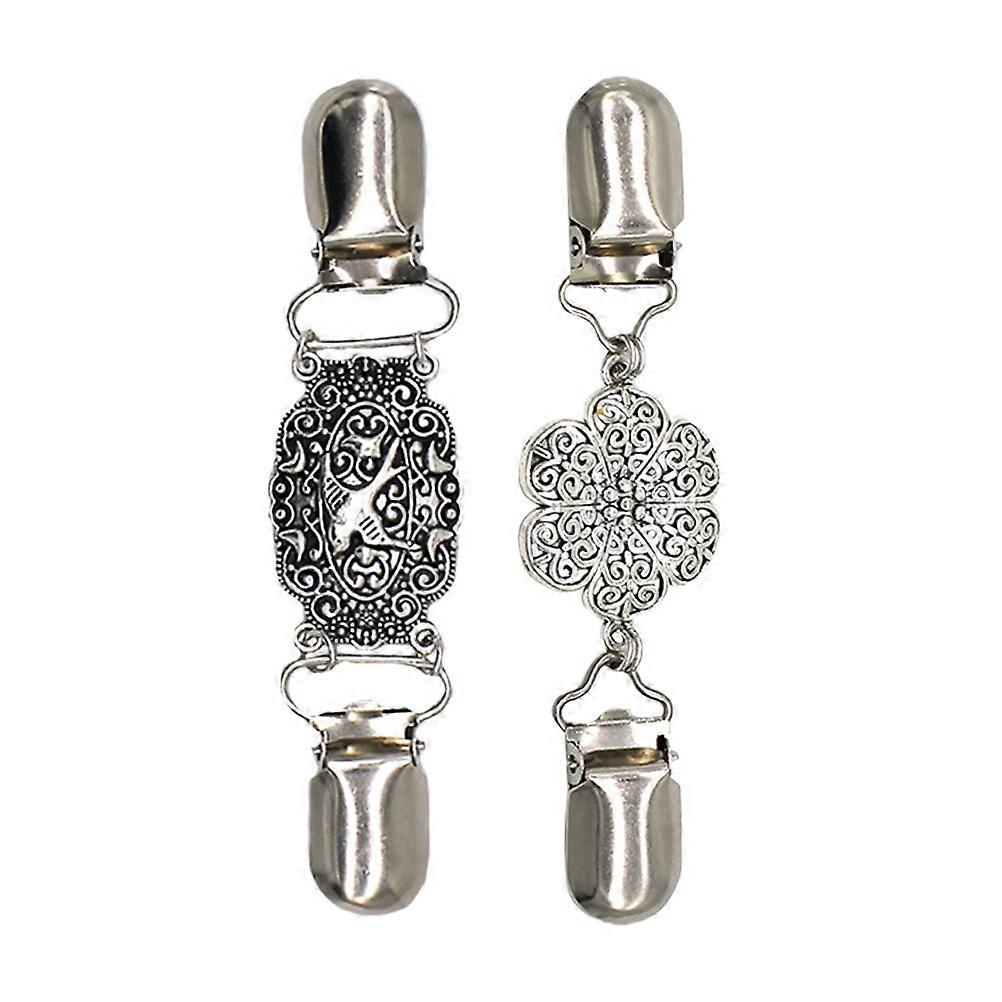 Silver Clothing Clip Collar Clip for Decoration 6Pcs Bundle