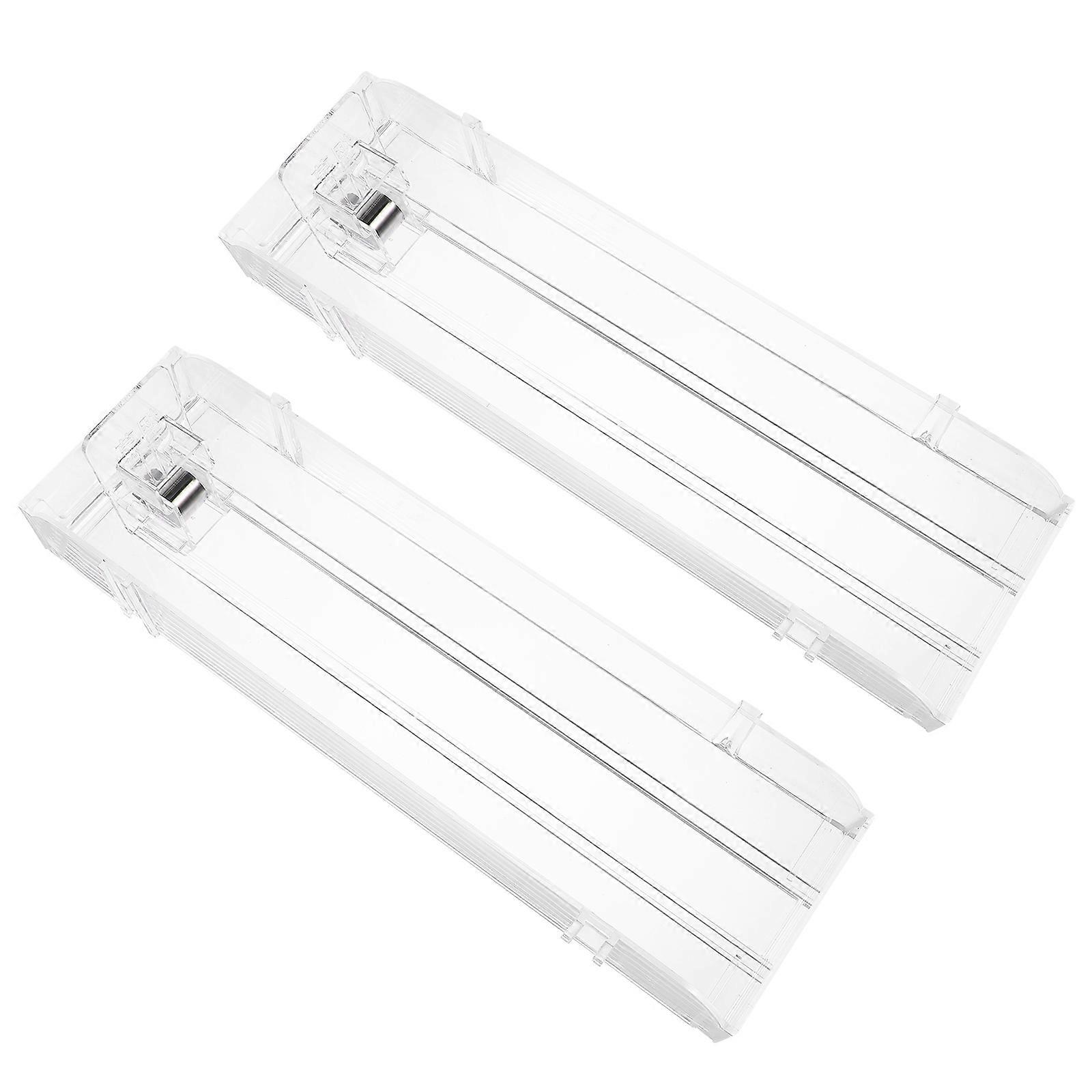 Clear Show Case Auto-Push Rack with Practical Use 2Pcs Set