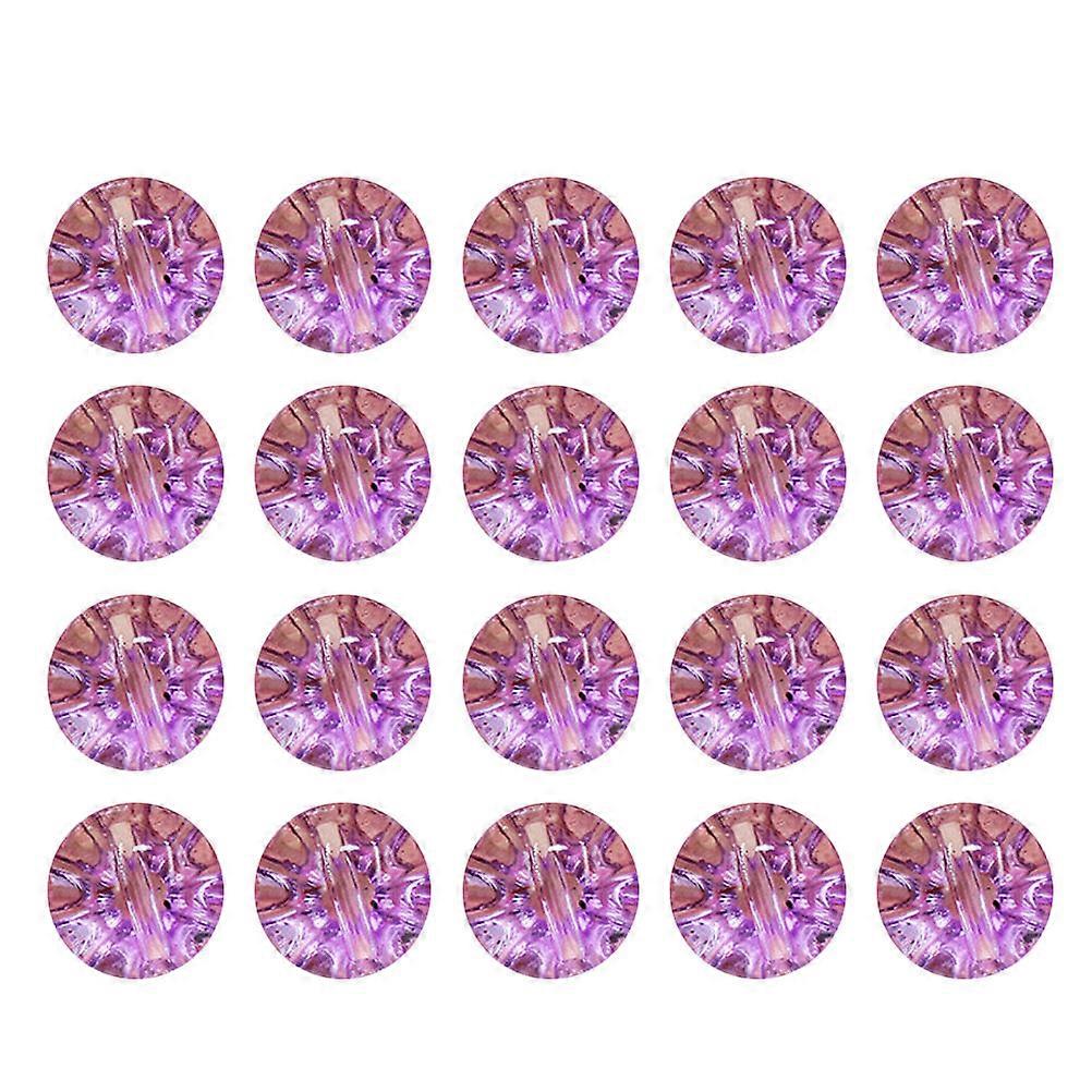 DIY Sewing Buttons Clear Crystal Button for Clothes 150Pcs Violet Fasteners