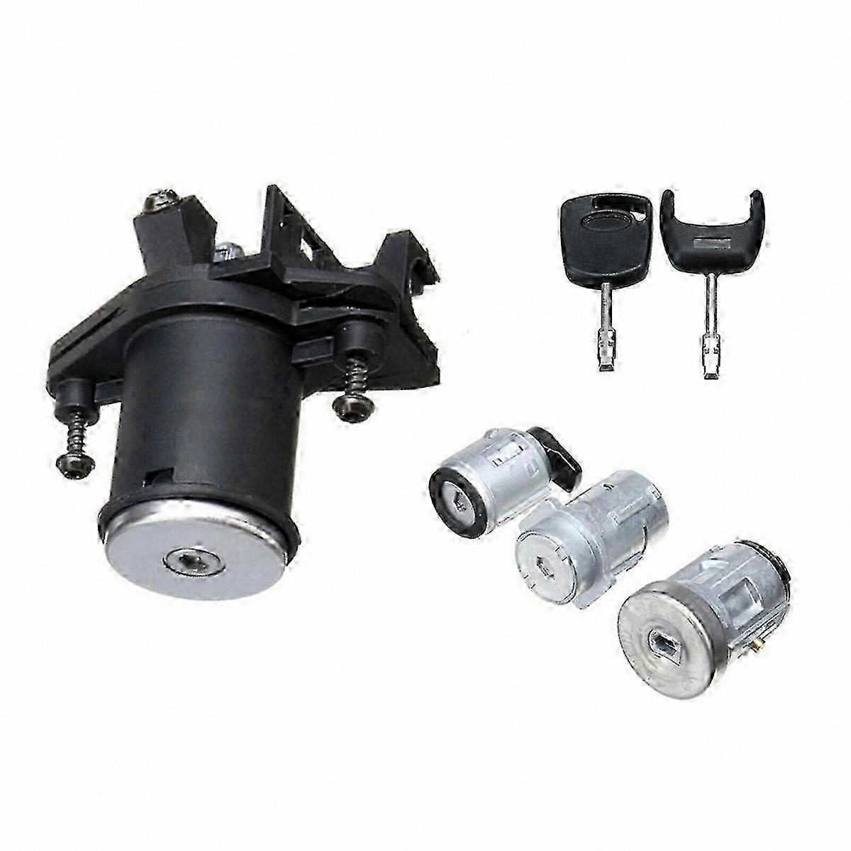 Car Ignition Starter Switch Lock Cylinder Kit for  Fiesta 2001-2008 Models