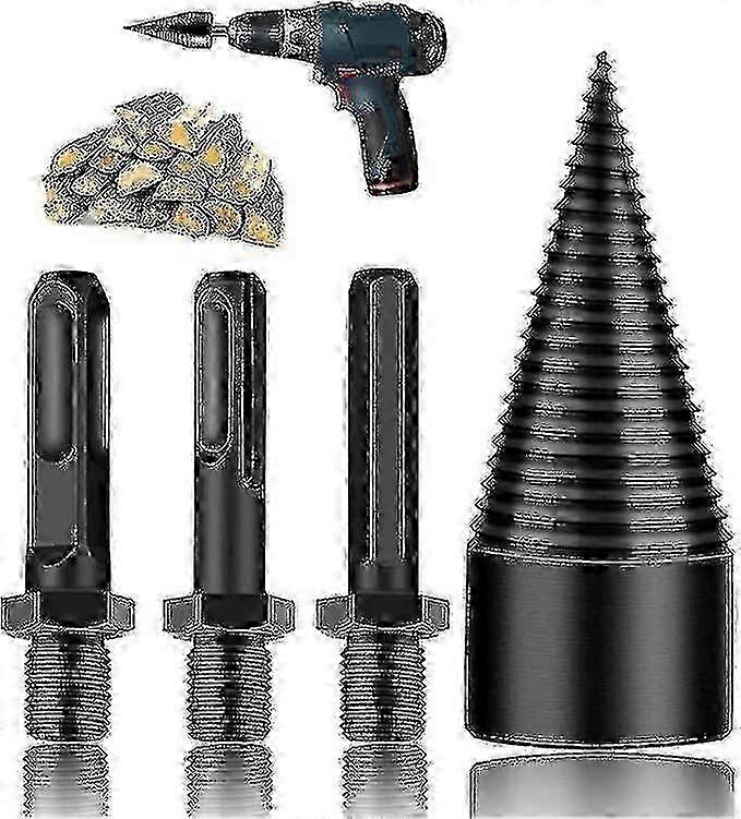 Puunhalkaisupora - monitoiminen puun murtamiseen, poraamiseen ja ruuvausjakoon - Raskas työkalu tukkien, polttopuiden ja käsinhalkaisun